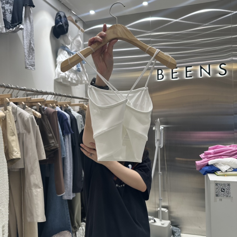 BEENS東大門實拍女裝新款職業真品人氣休閑25春夏時尚吊帶背心BEENS吊帶/背心