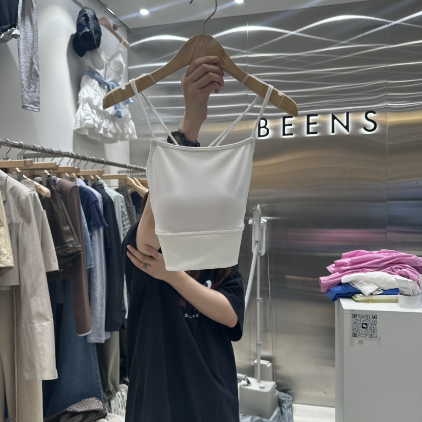BEENS東大門實拍女裝新款職業真品人氣休閑25春夏時尚吊帶背心BEENS吊帶/背心