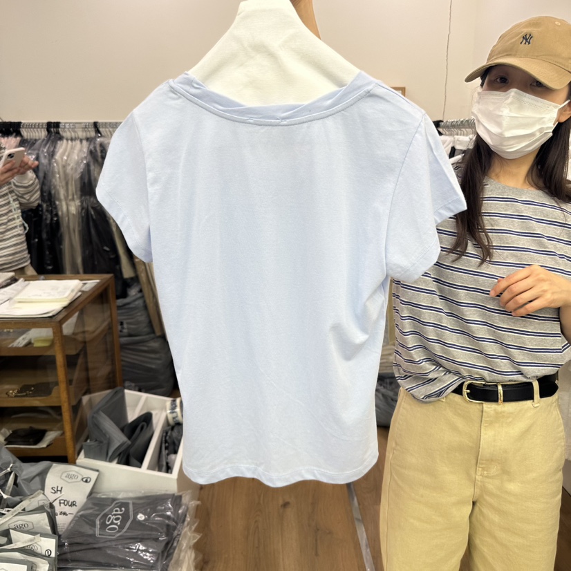 AGO韓國代購女士新品職業25春夏時尚真品休閑熱賣人氣推薦T恤AGOT恤