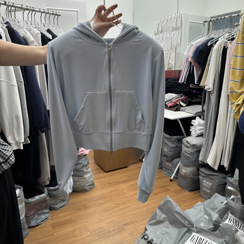 GABIZON韓國直郵女裝新品人氣25春夏推薦休閑衛衣毛圈布連帽衫GABIZON衛衣圖色2