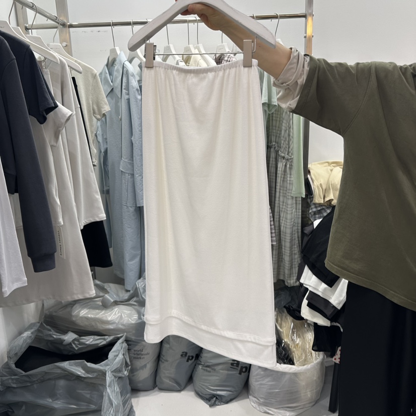 VISUAL SPACE東大門實拍女裝新品職業休閑真品時尚25春夏長裙VISUAL SPACE長裙
