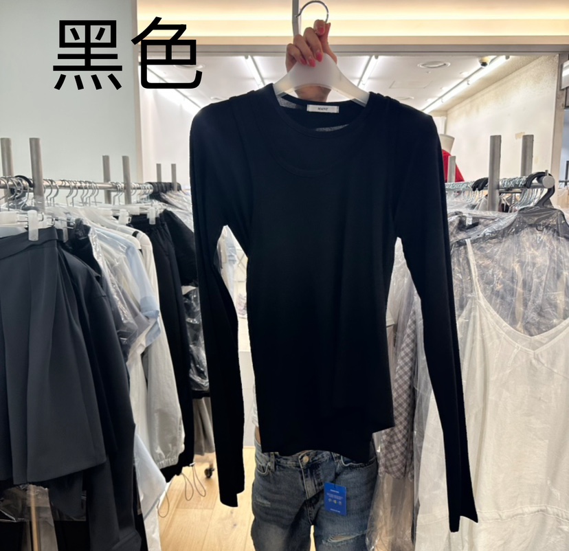 MAINT東大門實拍女裝新品休閑人氣職業時尚真品熱賣長袖T恤MAINT長袖T恤圖色2