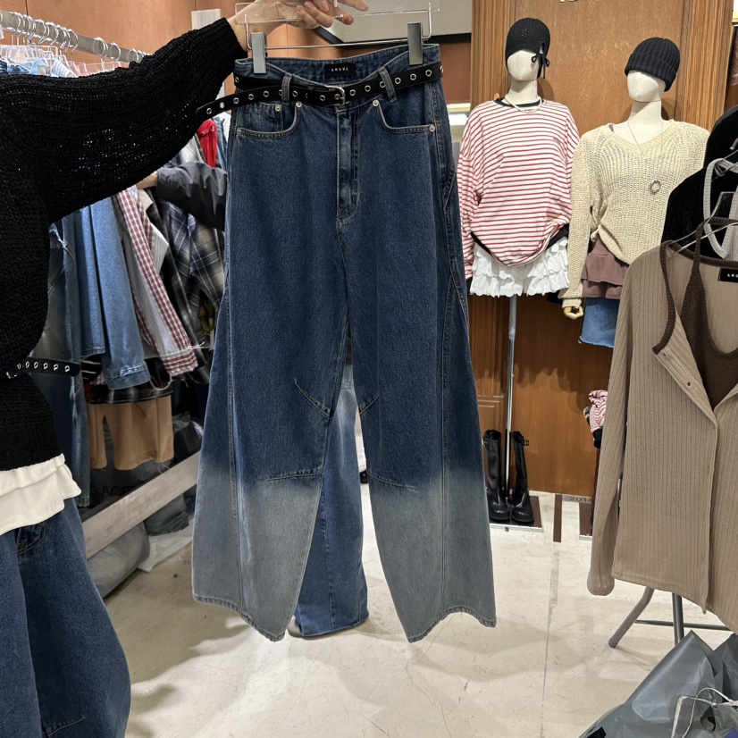 AMOUR東大門直郵女裝新品真品職業25春夏推薦牛仔褲不含腰帶AMOUR牛仔褲