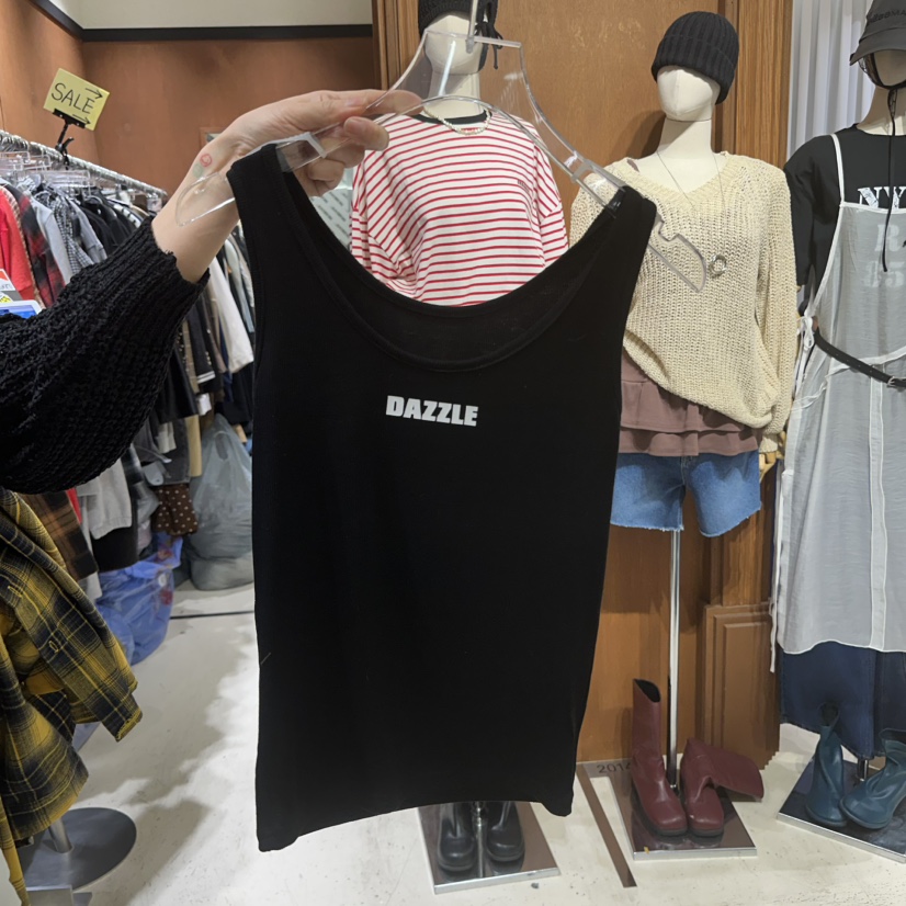 AMOUR東大門實拍女裝新品時尚25春夏職業真品休閑熱賣吊帶背心AMOUR吊帶/背心