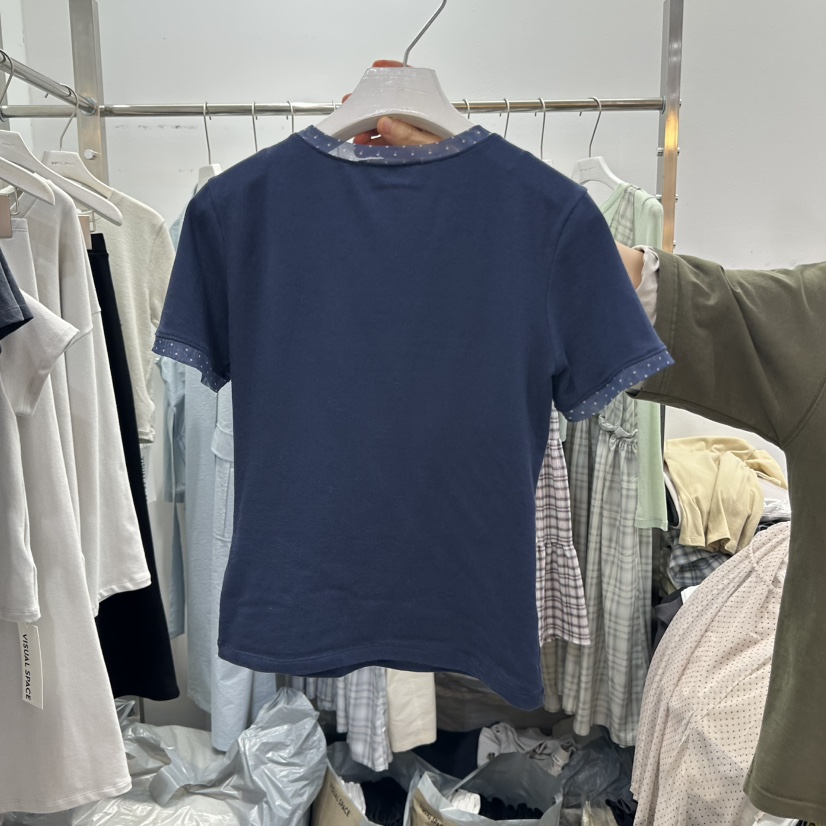 VISUAL SPACE東大門實拍女士新品推薦時尚職業休閑真品T恤VISUAL SPACET恤