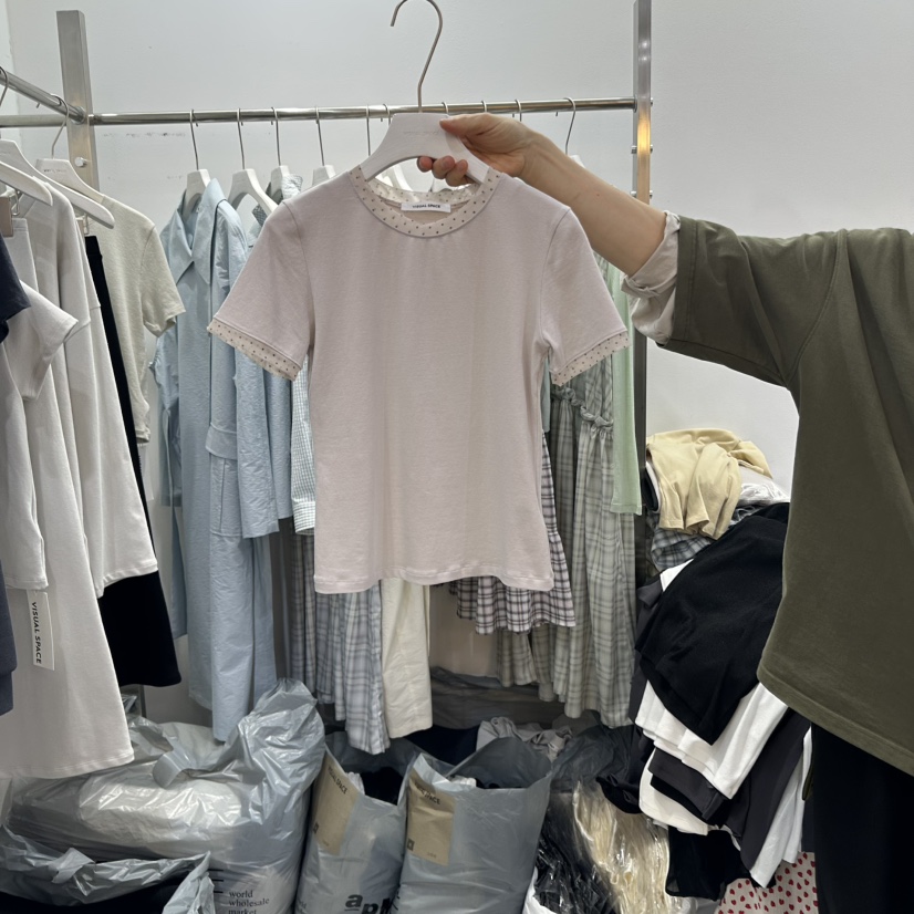 VISUAL SPACE東大門實拍女士新品推薦時尚職業休閑真品T恤VISUAL SPACET恤