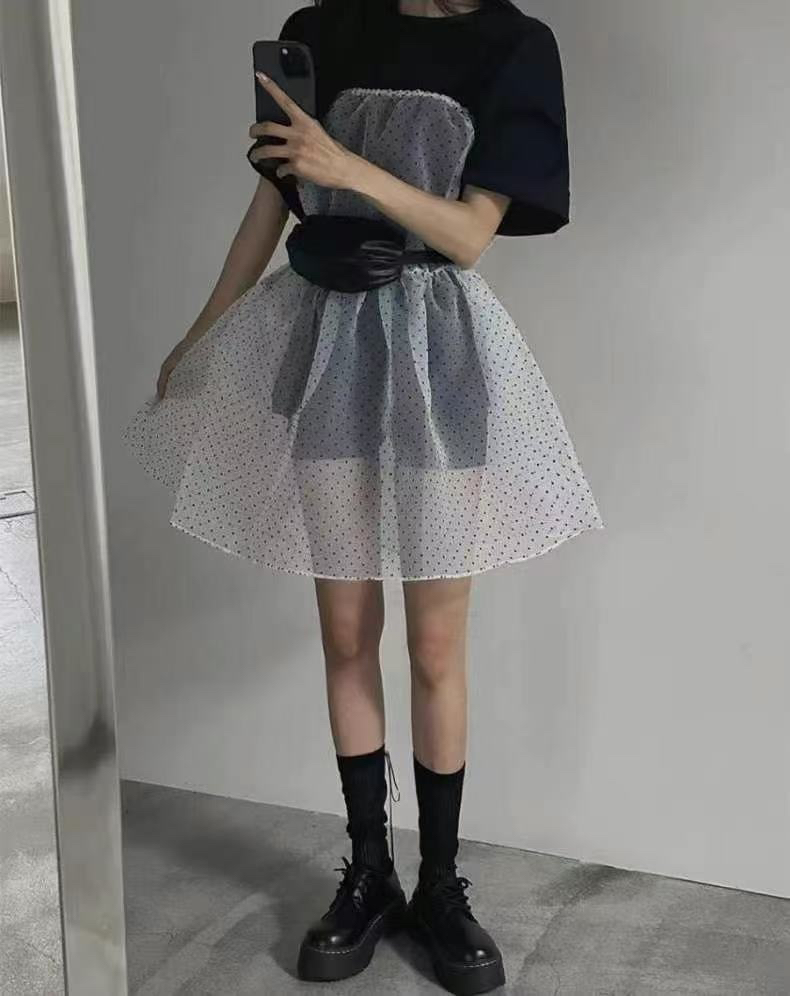 CRONG韓國直郵㊣女裝新款時尚推薦25春夏熱賣休閑半身裙中短裙CRONG半身裙/中短裙