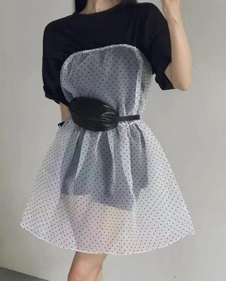 CRONG韓國直郵㊣女裝新款時尚推薦25春夏熱賣休閑半身裙中短裙CRONG半身裙/中短裙