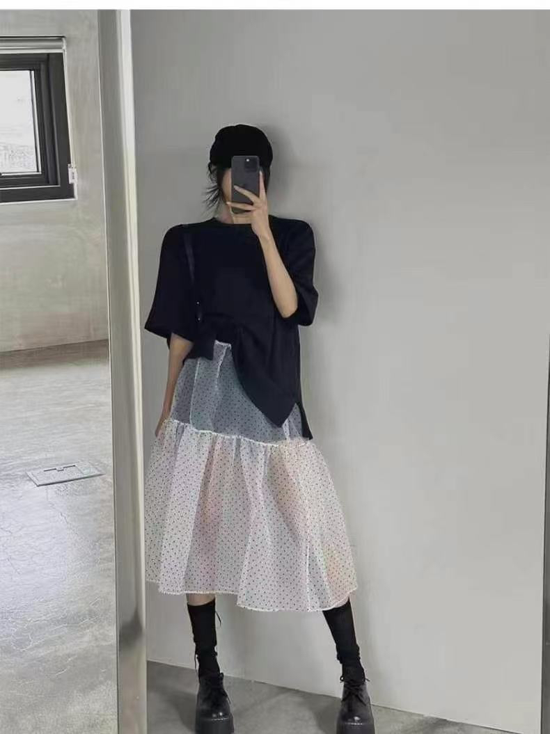 CRONG韓國直郵㊣女裝新款時尚推薦25春夏熱賣休閑半身裙中短裙CRONG半身裙/中短裙