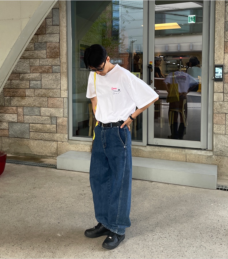 DOT韓國直郵㊣女裝新品熱賣推薦休閑時尚人氣25春夏牛仔褲DOT牛仔褲