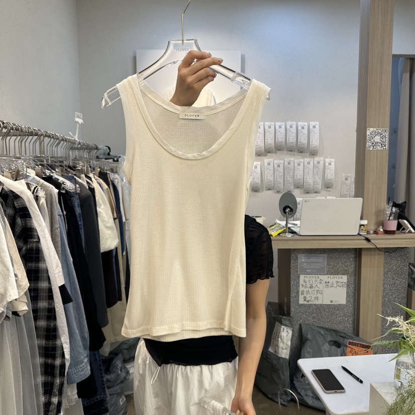 PLOVER韓國㊣直郵東大門代購女裝新款時尚人氣熱賣吊帶背心PLO_VER吊帶/背心圖色2