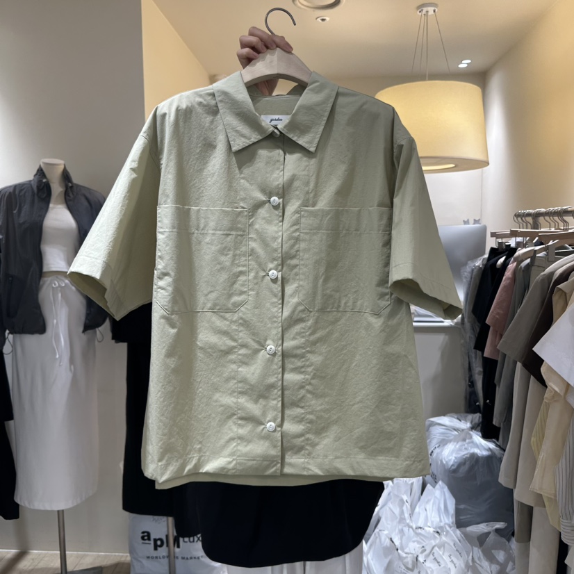 GARDEN韓國直郵㊣東大門實拍女裝新款推薦25春夏襯衫蕾絲衫口袋GARDEN襯衫/蕾絲衫圖色3