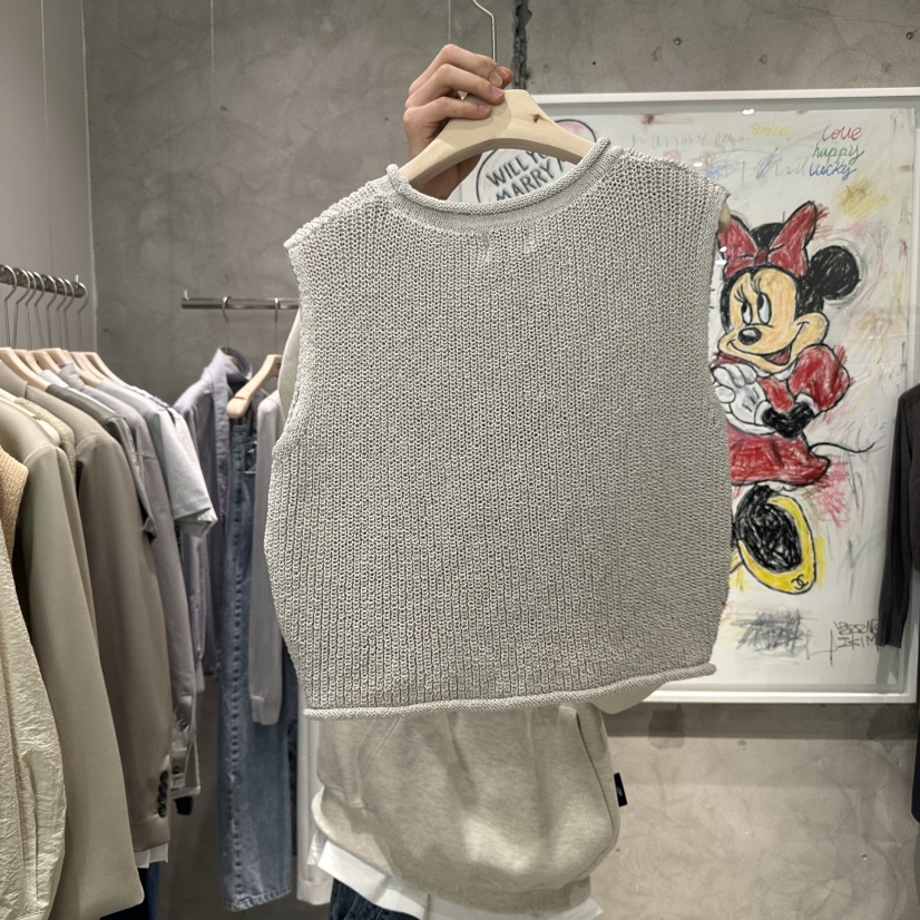 LAMAGIEPIE韓國直郵㊣東大門實拍女裝新品時尚休閑吊帶背心LAMAGIE GREY吊帶/背心