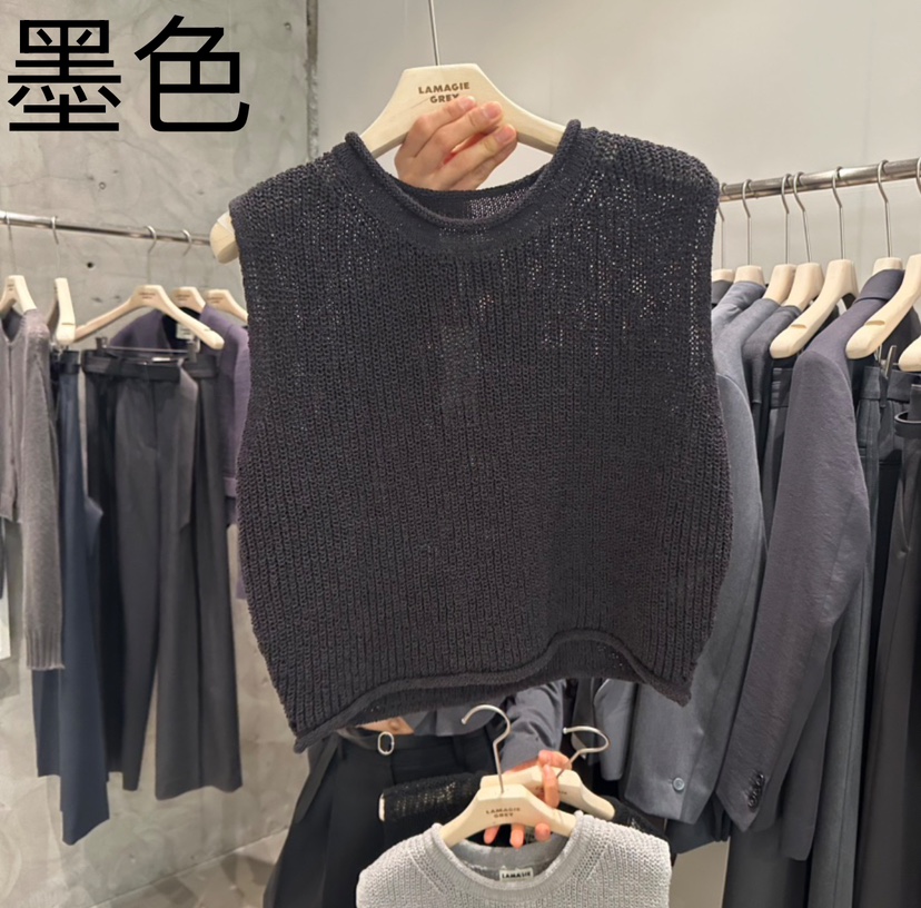 LAMAGIEPIE韓國直郵㊣東大門實拍女裝新品時尚休閑吊帶背心LAMAGIE GREY吊帶/背心圖色4