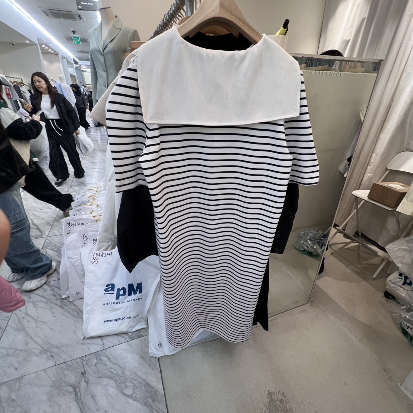 AFTERGLOW東大門直郵女士新款真品職業25春夏時尚人氣連衣裙AFTERGLOW連衣裙
