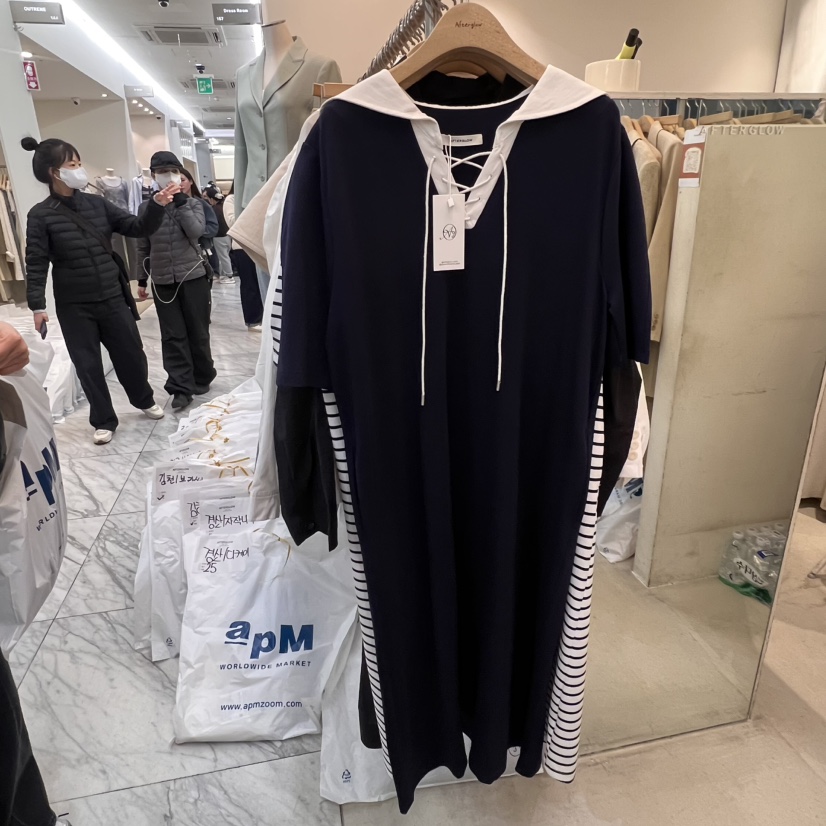 AFTERGLOW東大門直郵女士新款真品職業25春夏時尚人氣連衣裙AFTERGLOW連衣裙圖色3