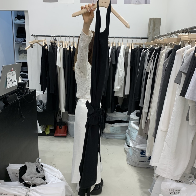 RECOVER-OT東大門實拍女士新款熱賣時尚連衣裙不含內搭口袋RECOVER/MOMENT連衣裙圖色2