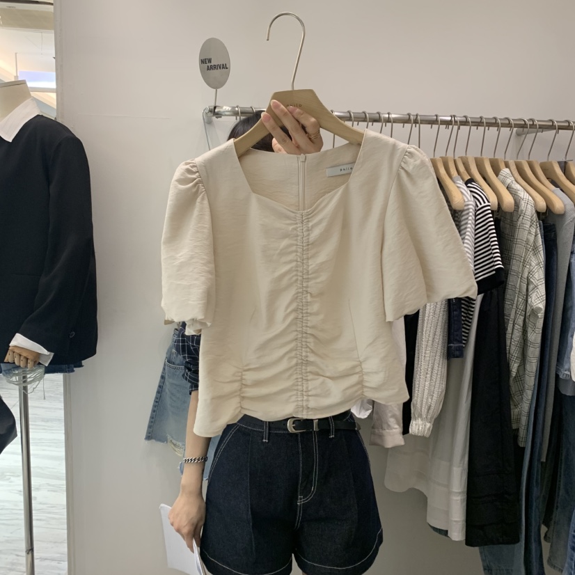 PHILO韓國直郵女士新品人氣推薦25春夏熱賣真品時尚襯衫蕾絲衫PHILO襯衫/蕾絲衫圖色2