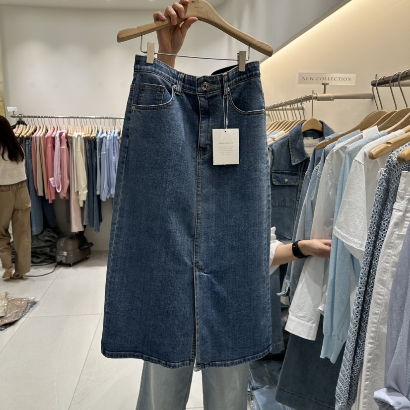 BLUEI-D韓國代購女裝新款人氣休閑真品熱賣職業推薦25春夏長裙Blue i-d長裙圖色2