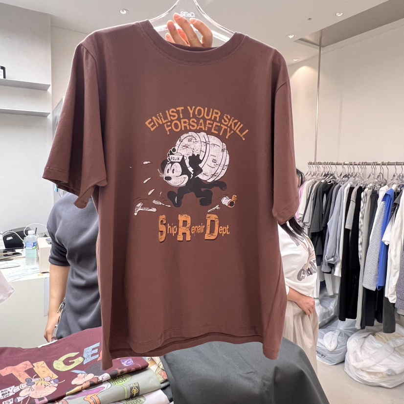 LEESEED-A東大門代購女士新品時尚推薦熱賣人氣休閑25春夏T恤SEeD/LEESEEDT恤圖色2