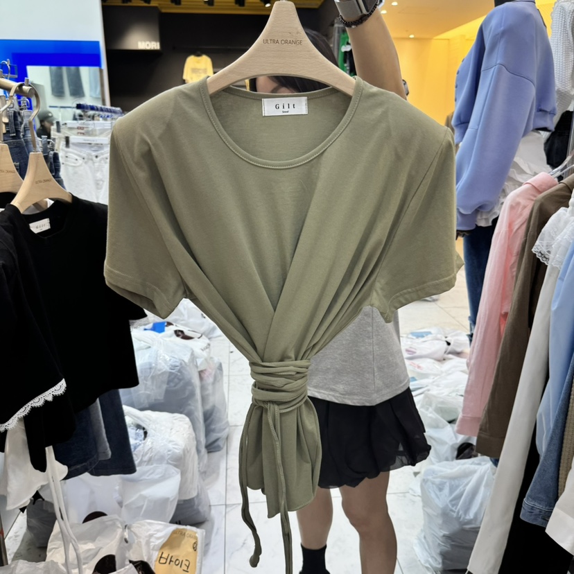 ULTRAORANGE韓國直郵㊣女裝新款人氣推薦熱賣25春夏休閑T恤GILT/ULTRAORANGET恤圖色3