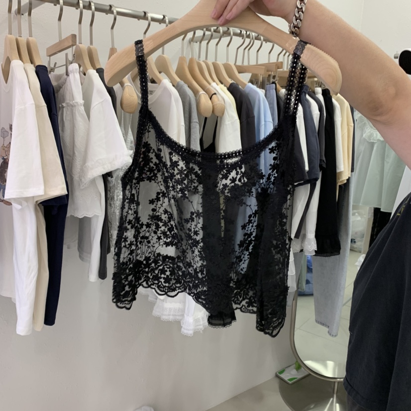 LELEN韓國㊣直郵東大門代購女裝新品人氣時尚25春夏吊帶背心LELEN吊帶/背心圖色2