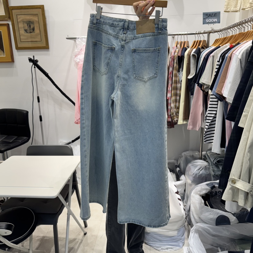 MODS-Q韓國直郵㊣女裝新款人氣休閑推薦25春夏熱賣時尚牛仔褲MODS-Q牛仔褲