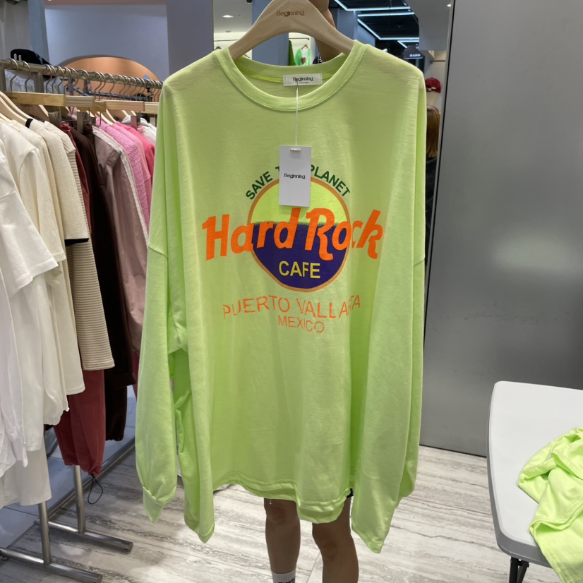 BEGINNING韓國㊣直郵東大門代購女裝新品25春夏人氣長袖T恤BEGINNING長袖T恤圖色2