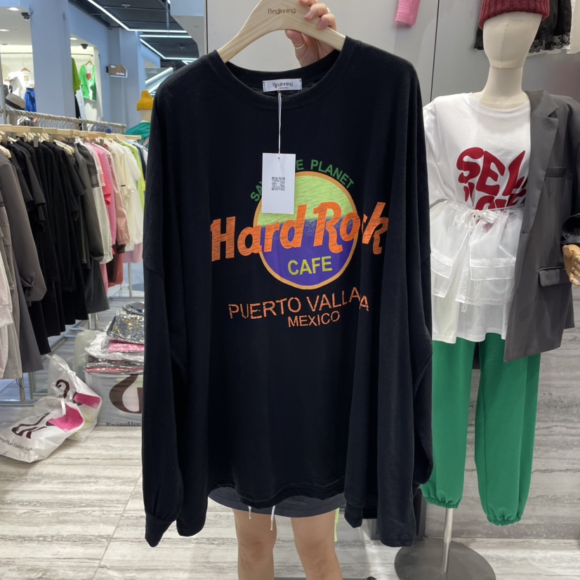 BEGINNING韓國㊣直郵東大門代購女裝新品25春夏人氣長袖T恤BEGINNING長袖T恤圖色3