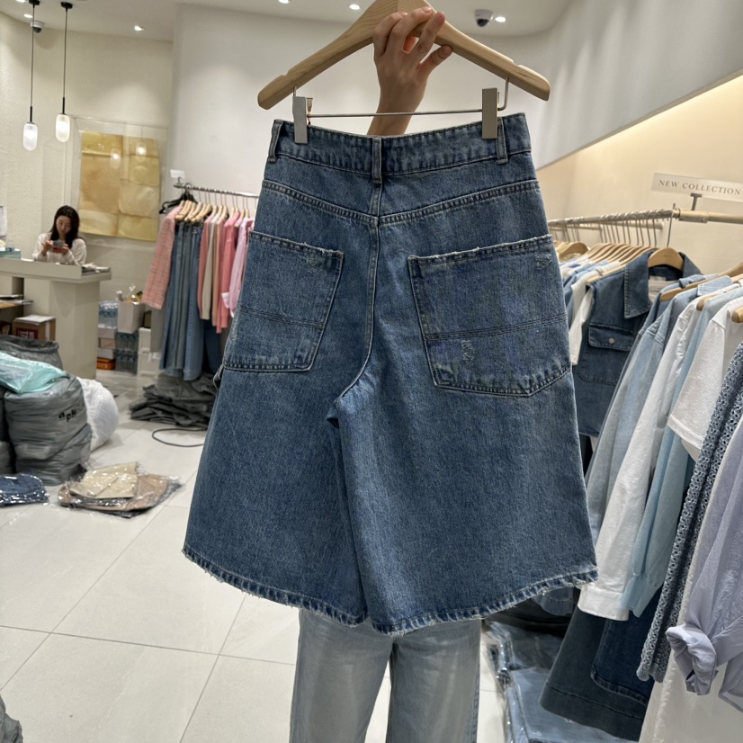BLUEI-D韓國㊣直郵東大門代購女裝新款推薦休閑熱賣25春夏短褲Blue i-d短褲