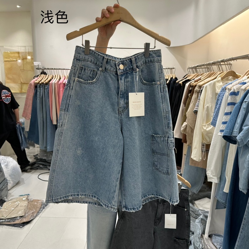 BLUEI-D韓國㊣直郵東大門代購女裝新款推薦休閑熱賣25春夏短褲Blue i-d短褲圖色2