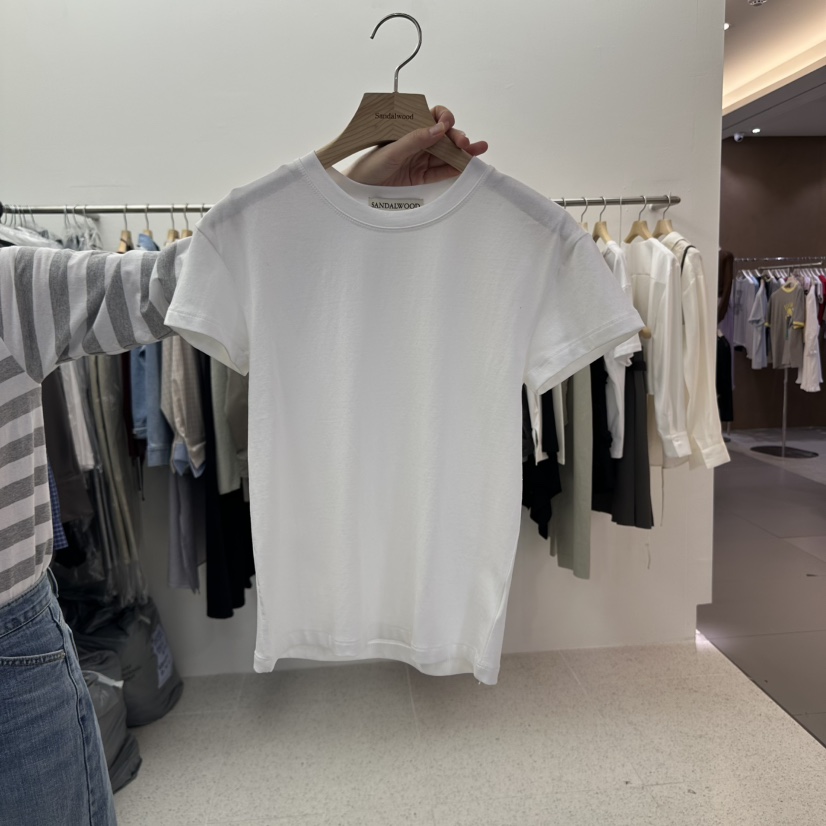 SANDALWOOD韓國㊣直郵東大門代購女裝新品休閑時尚25春夏T恤SANDALWOODT恤圖色3