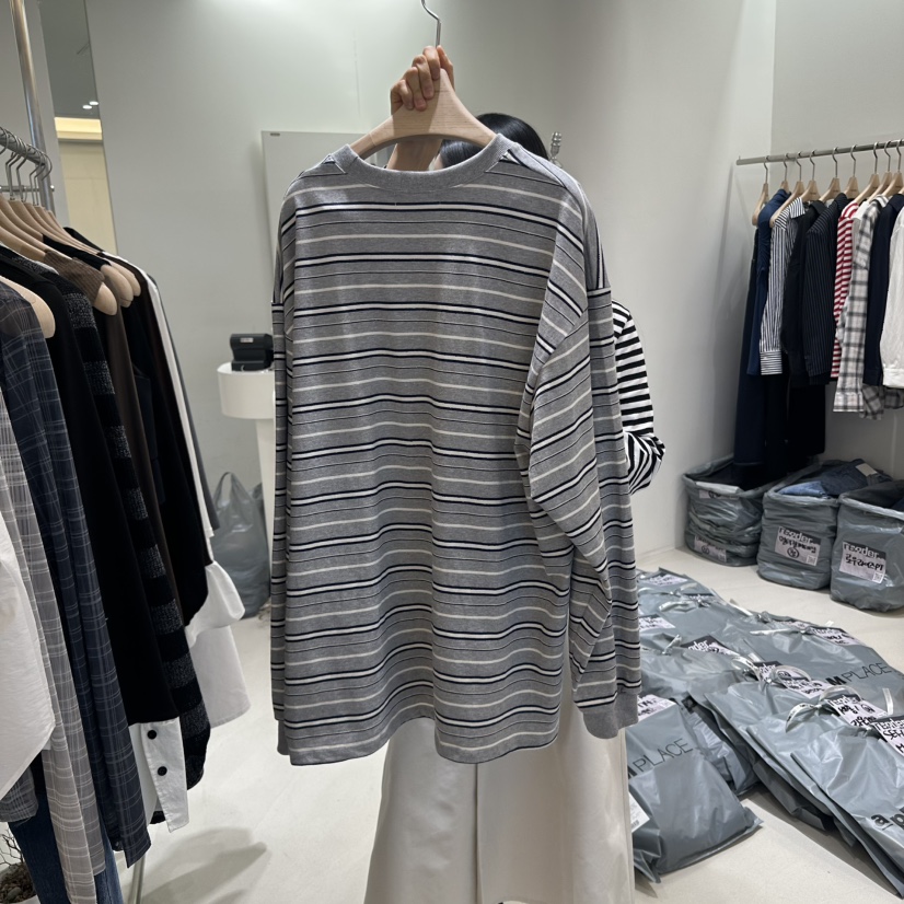 RENDER韓國直郵㊣女裝新品休閑25春夏熱賣人氣時尚推薦長袖T恤RENDER長袖T恤