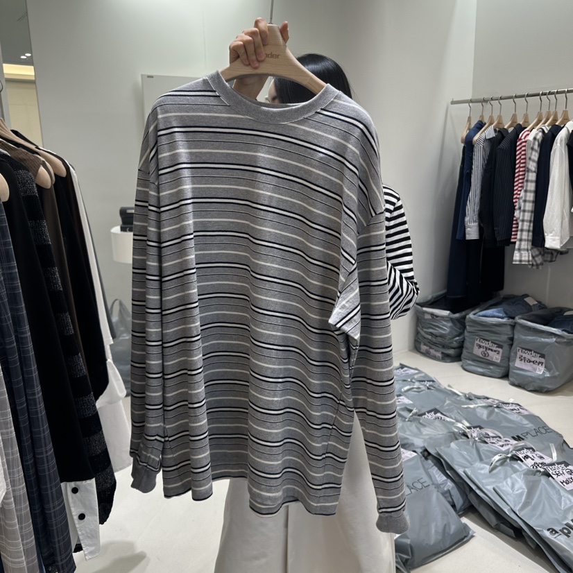 RENDER韓國直郵㊣女裝新品休閑25春夏熱賣人氣時尚推薦長袖T恤RENDER長袖T恤圖色3