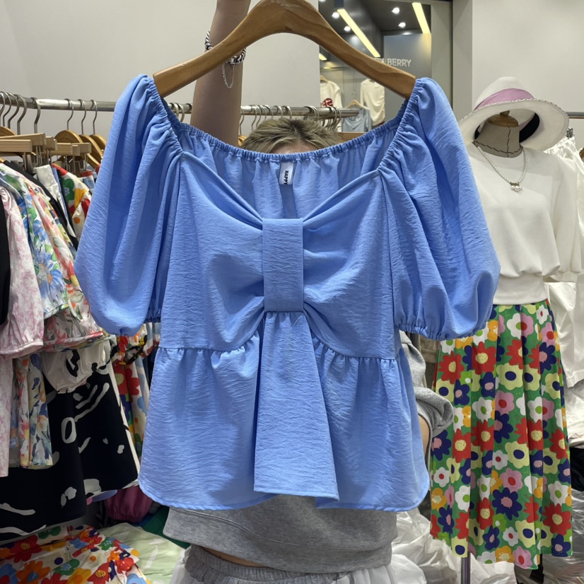 HAPPYBERRY直郵韓國代購㊣女裝新品時尚25春夏休閑襯衫蕾絲衫HAPPYBERRY襯衫/蕾絲衫圖色3