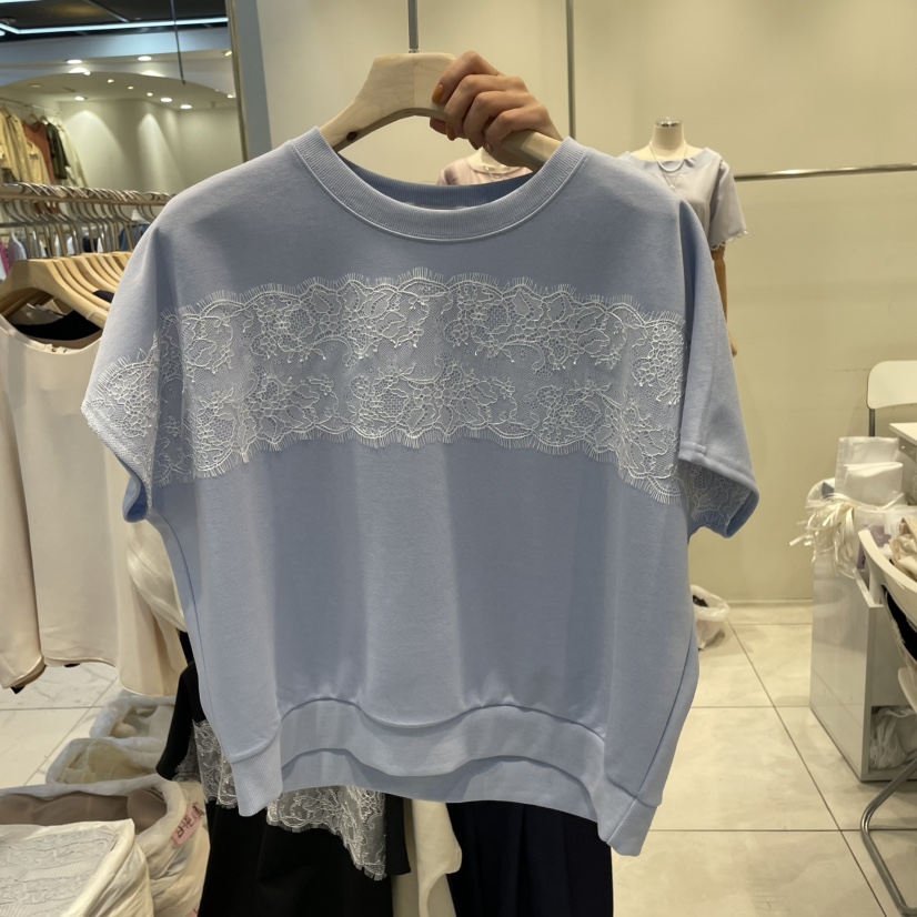 BLUE RIBBON韓國直郵㊣女裝新款休閑時尚推薦25春夏熱賣T恤BLUE RIBBONT恤圖色2