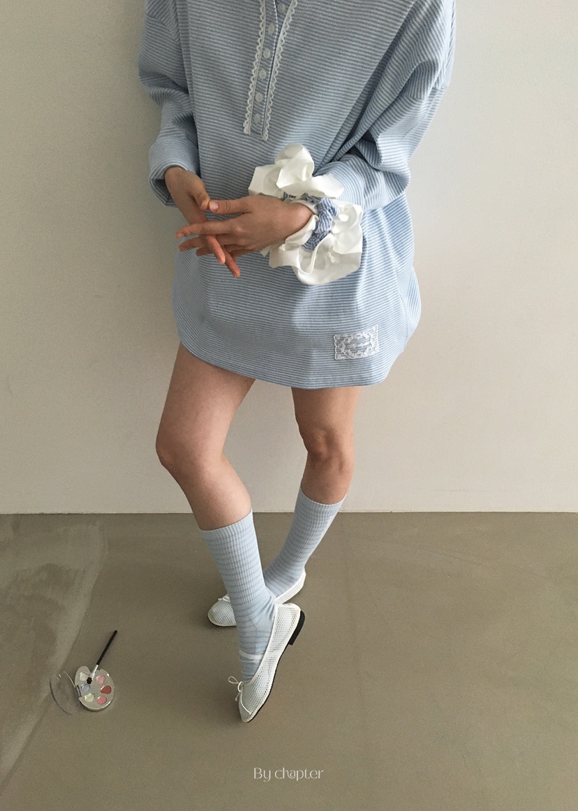 BY CHAPTER韓國直郵女裝新款真品休閑熱賣時尚人氣長袖T恤Chapter長袖T恤