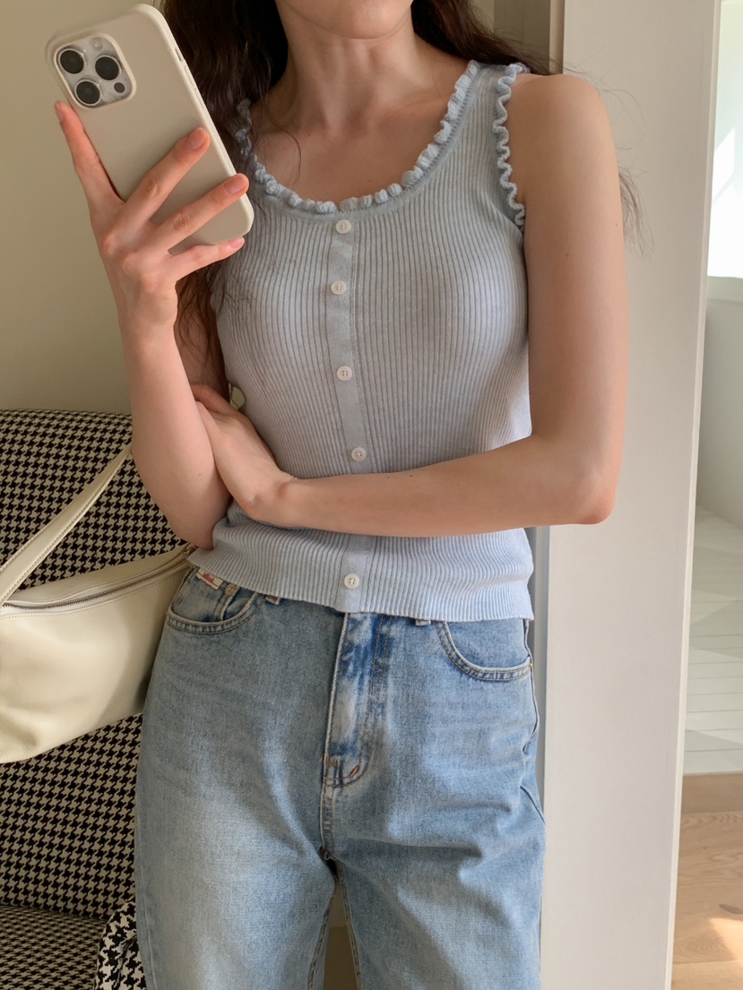 STRAWBERRY韓國代購女裝新品職業推薦休閑熱賣25春夏吊帶背心STRAWBERRY吊帶/背心