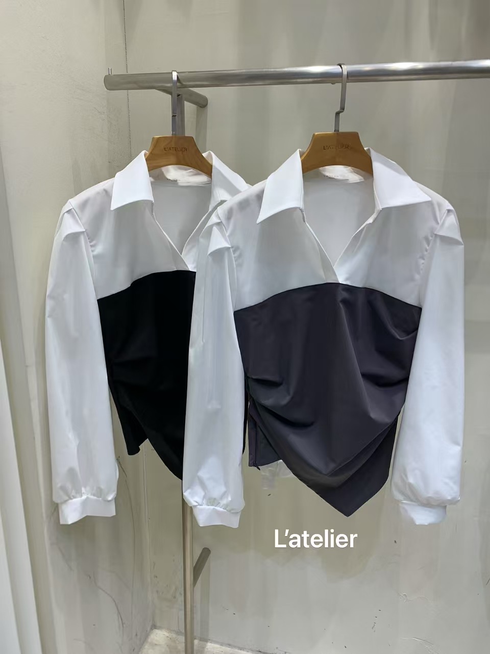LATE LIER韓國代購女裝新品推薦時尚休閑熱賣人氣襯衫蕾絲衫LATE LIER襯衫/蕾絲衫