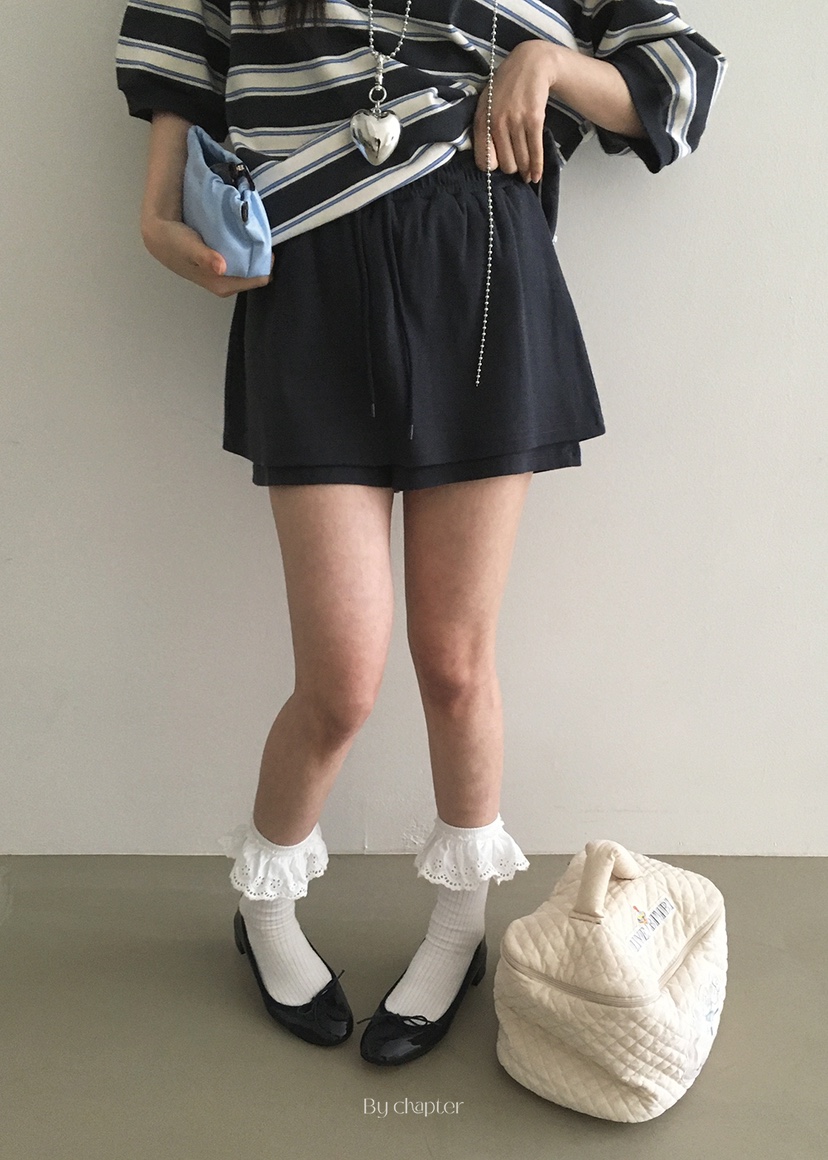 BY CHAPTER東大門代購女士新款25春夏休閑真品人氣時尚裙褲Chapter裙褲
