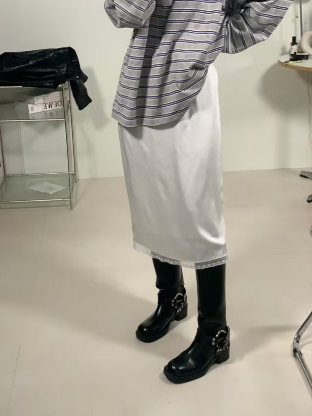 A WEEK韓國代購女裝新款休閑推薦職業25春夏真品半身裙中短裙A WEEK半身裙/中短裙