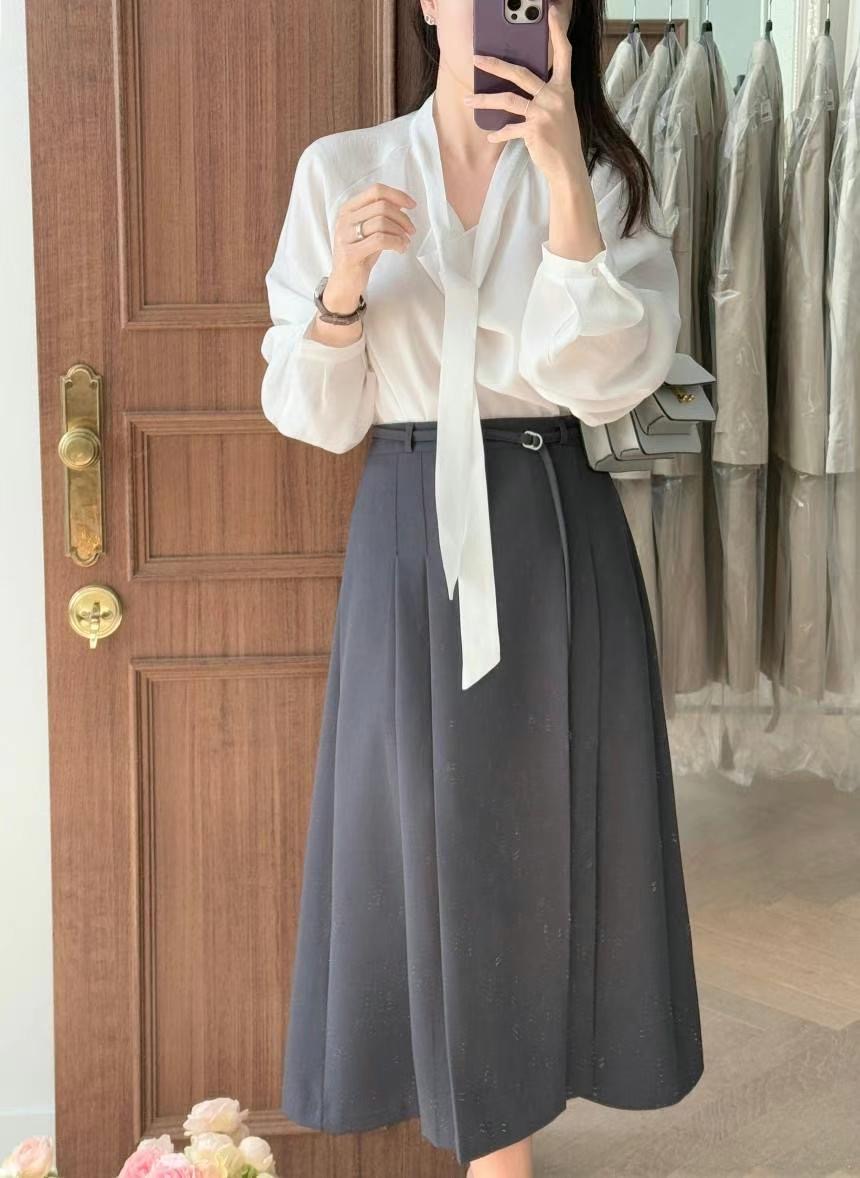 ELROI東大門代購女士新款推薦25春夏熱賣半身裙中短裙含腰繩ELROI-2件起半身裙/中短裙