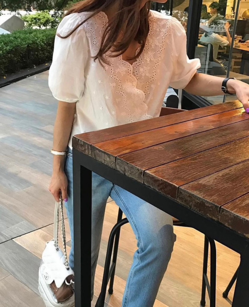 COURGETTE東大門實拍女裝新款時尚推薦25春夏人氣襯衫蕾絲衫COURGETTE襯衫/蕾絲衫