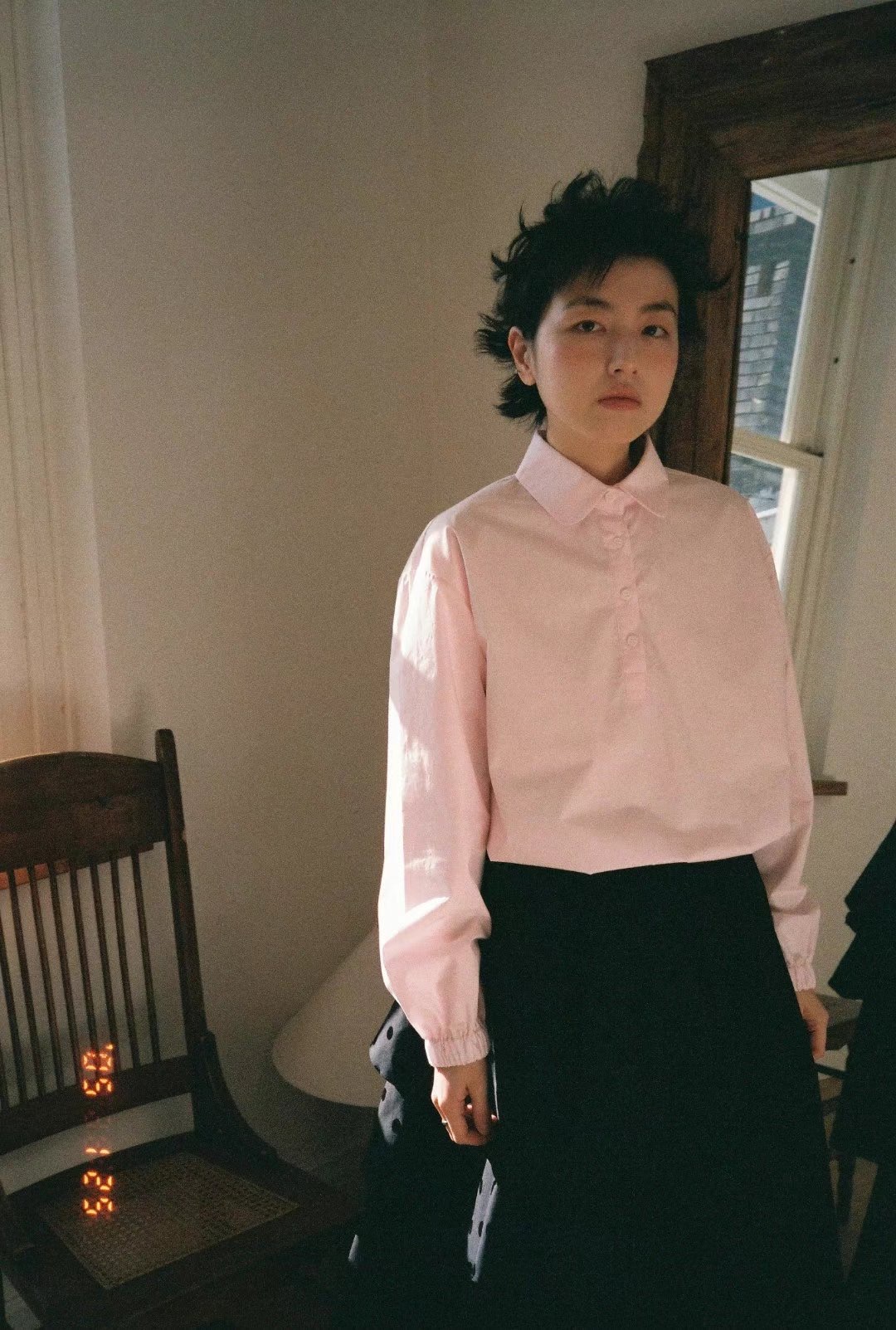 PARAISO東大門直郵女士新款25春夏職業休閑人氣真品襯衫蕾絲衫PARAISO襯衫/蕾絲衫圖色2