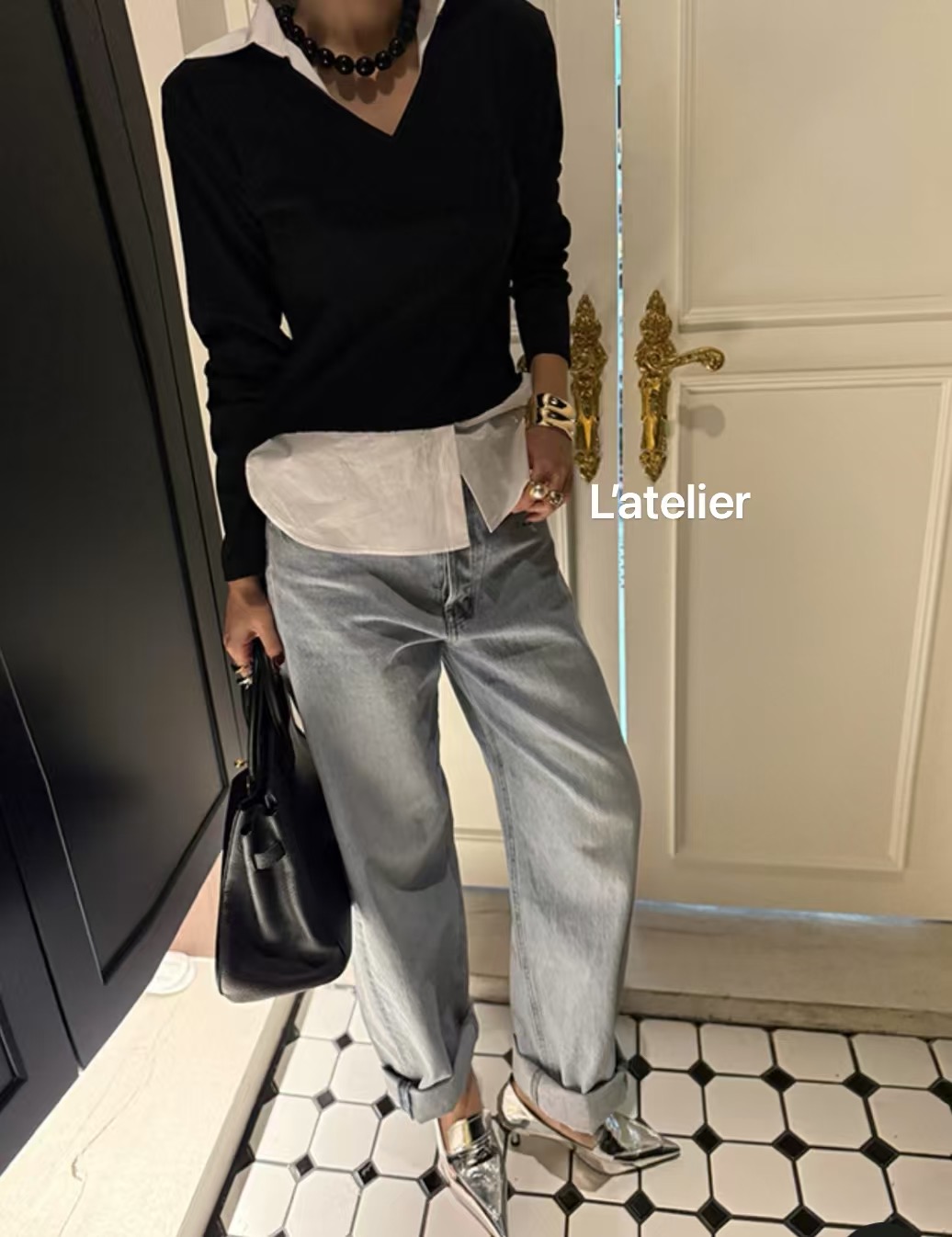 LATE LIER韓國代購女士新款職業人氣推薦休閑25春夏襯衫蕾絲衫LATE LIER襯衫/蕾絲衫
