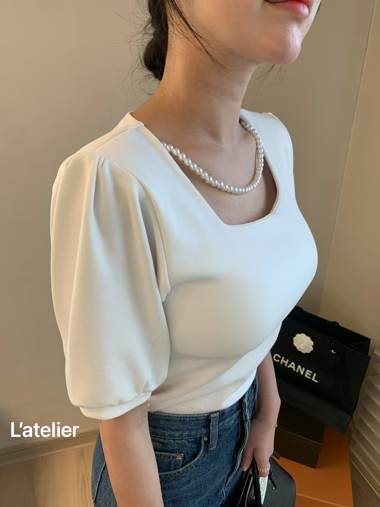 LATE LIER韓國代購女士新品職業推薦休閑熱賣時尚襯衫蕾絲衫LATE LIER襯衫/蕾絲衫