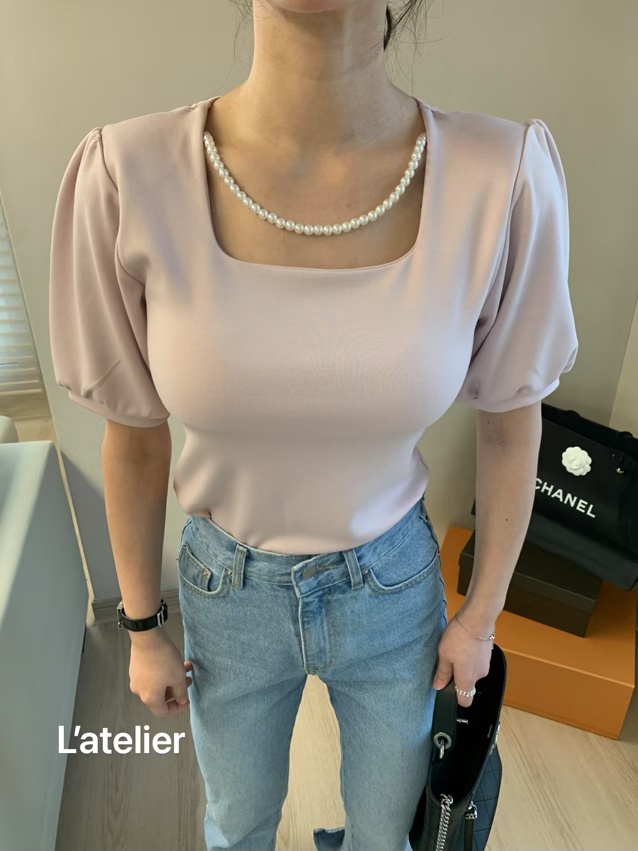 LATE LIER韓國代購女士新品職業推薦休閑熱賣時尚襯衫蕾絲衫LATE LIER襯衫/蕾絲衫