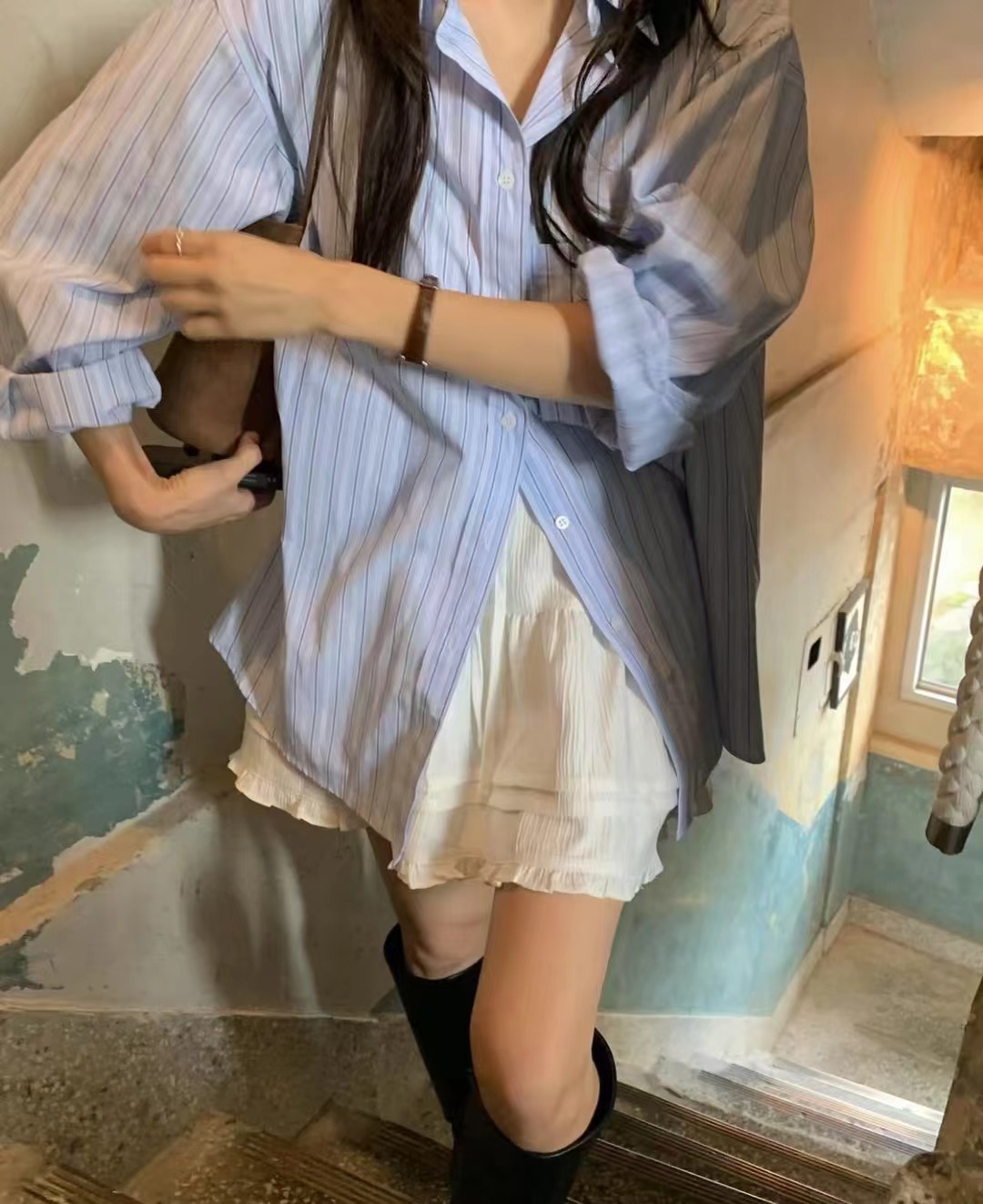 BENEFIT東大門實拍女裝新品真品時尚職業推薦休閑襯衫蕾絲衫BENEFIT襯衫/蕾絲衫