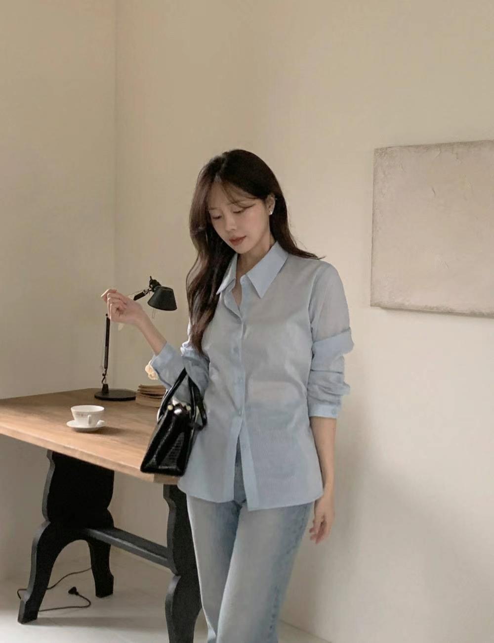ELROI韓國代購女裝新品真品25春夏休閑推薦人氣職業襯衫蕾絲衫ELROI-2件起襯衫/蕾絲衫