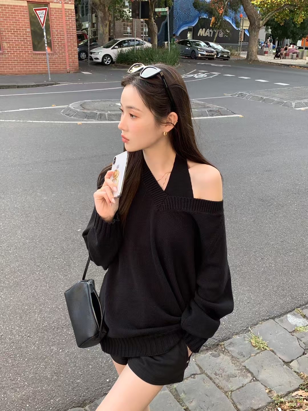 A WEEK韓國直郵女士新品25春夏推薦休閑真品職業熱賣針織衫A WEEK針織衫